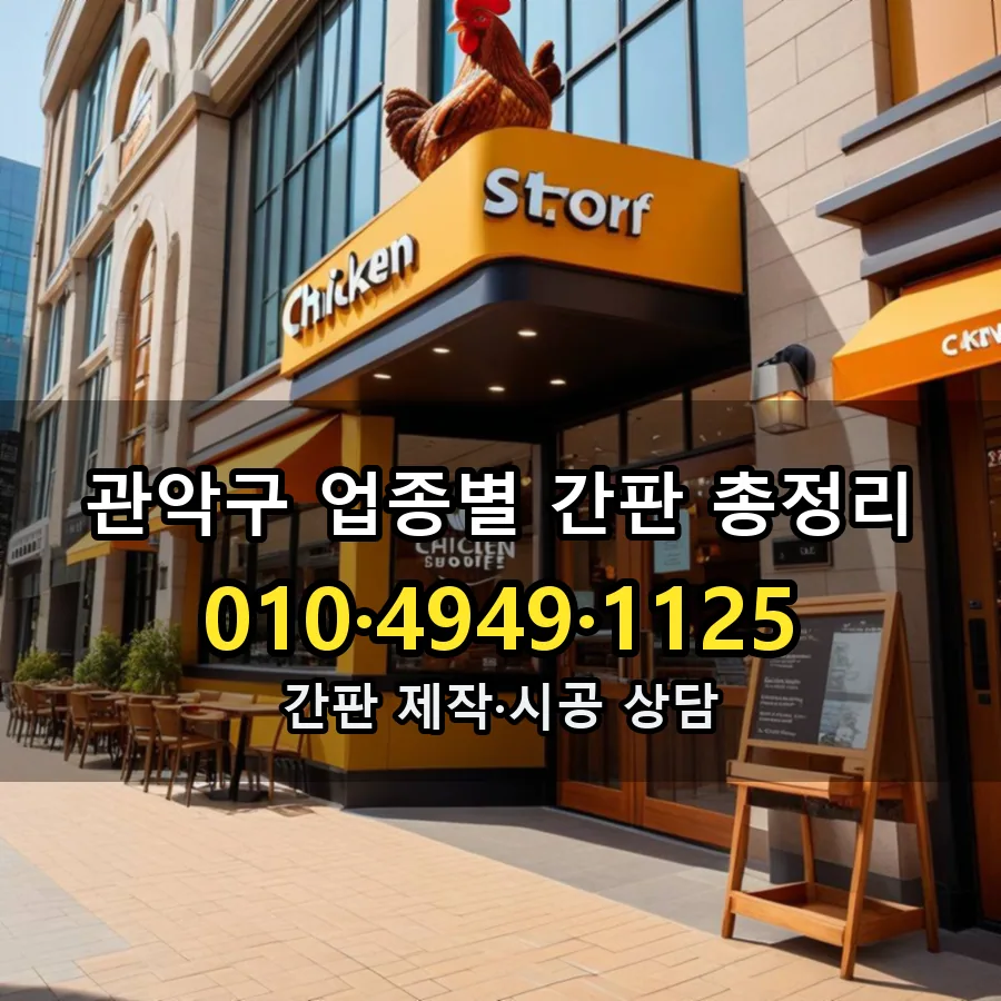 업종별 간판 총정리 설치 현장